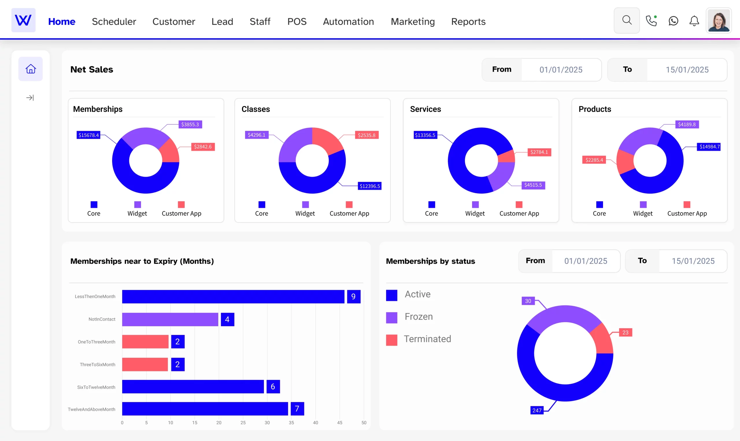 Makeup artist billing software by Wellyx