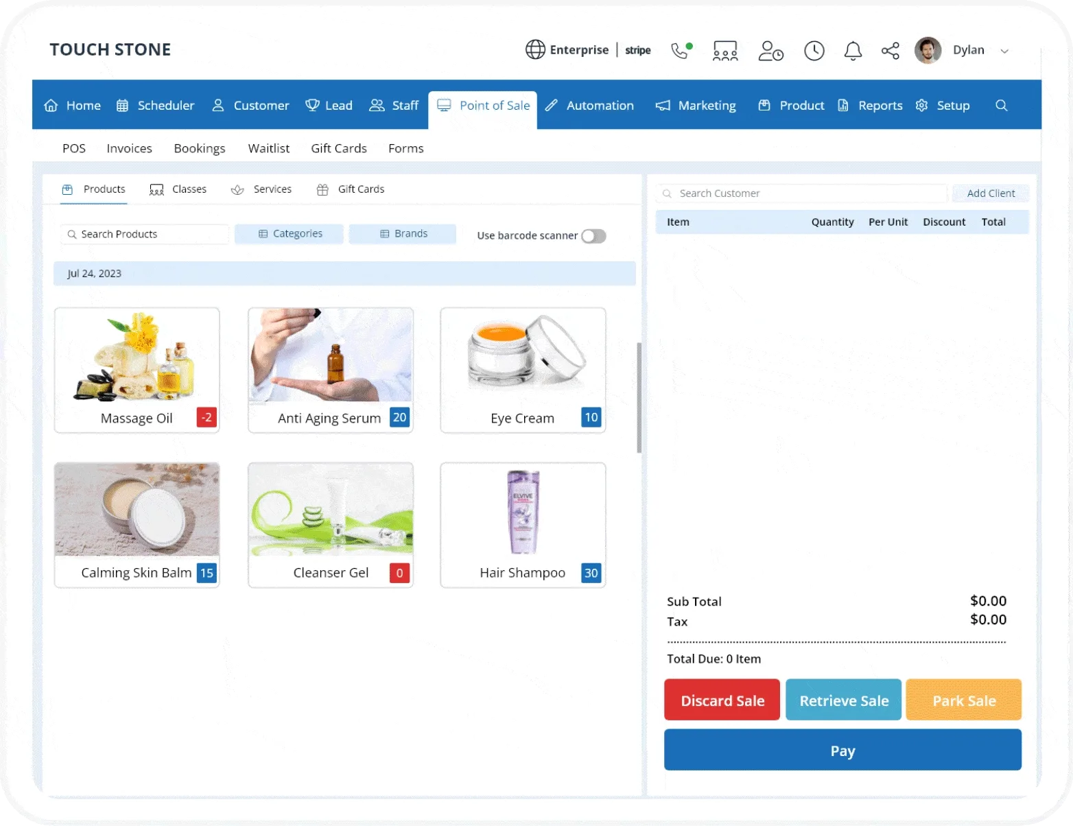 Wellyx salon software