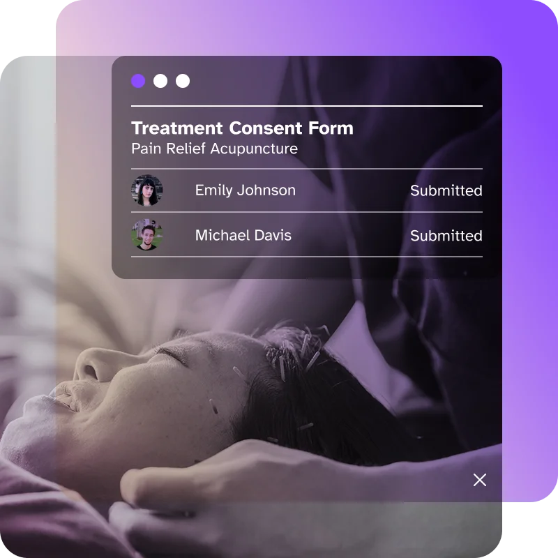 Acupuncture clinic form management system by Wellyx