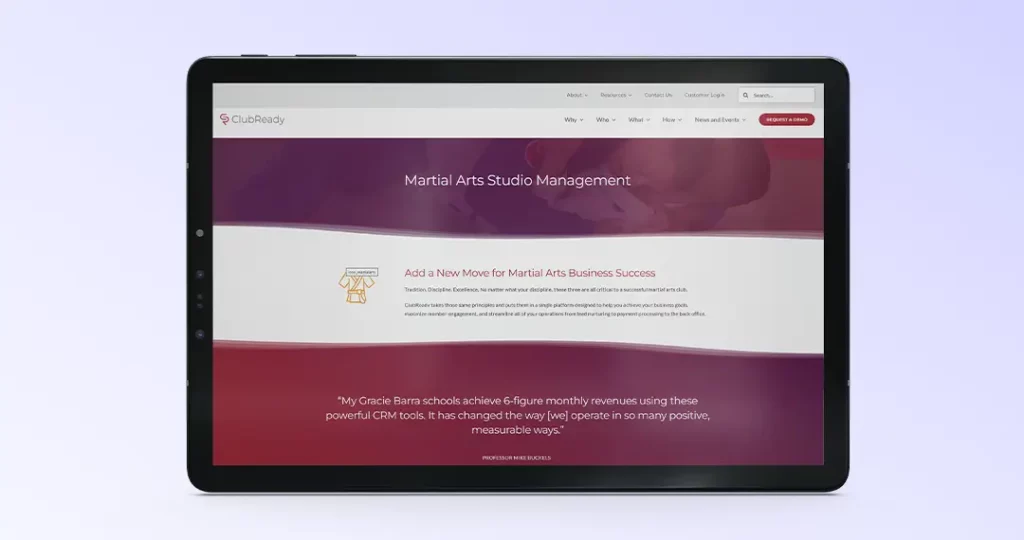 ClubReady martial arts software
