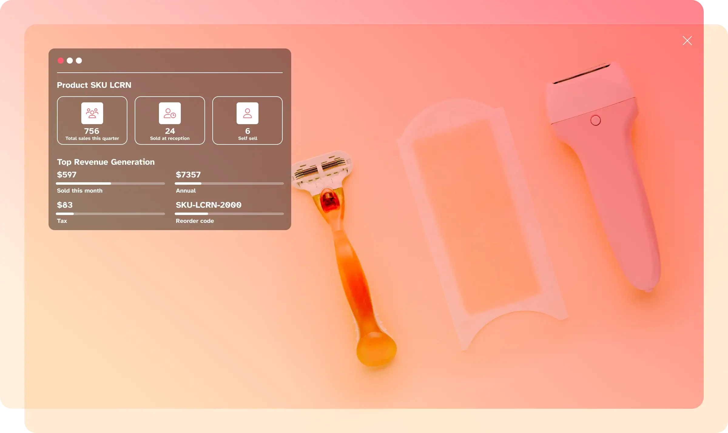 Hair Removal studio inventory management system