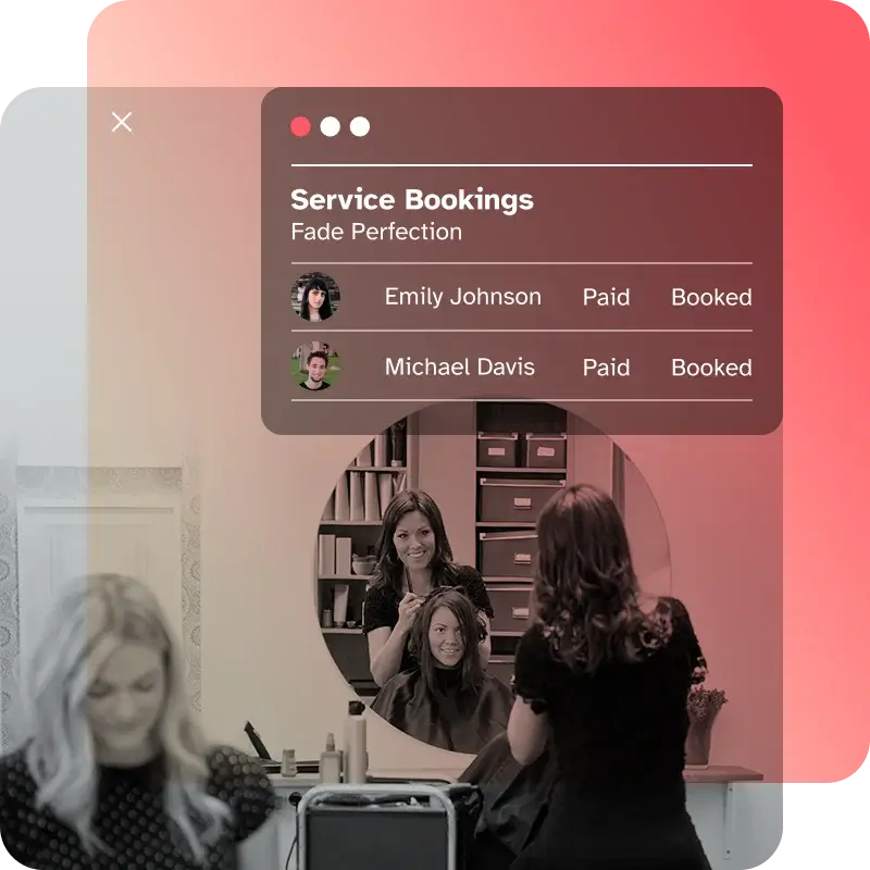 Hair salon customer management software by Wellyx