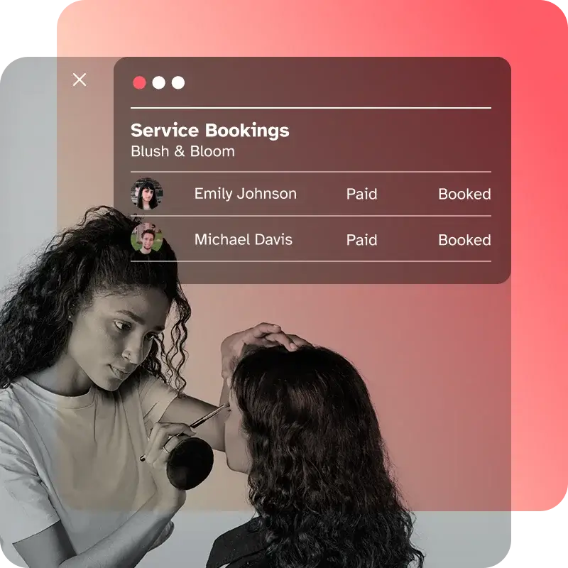 Makeup artist customer management software by Wellyx