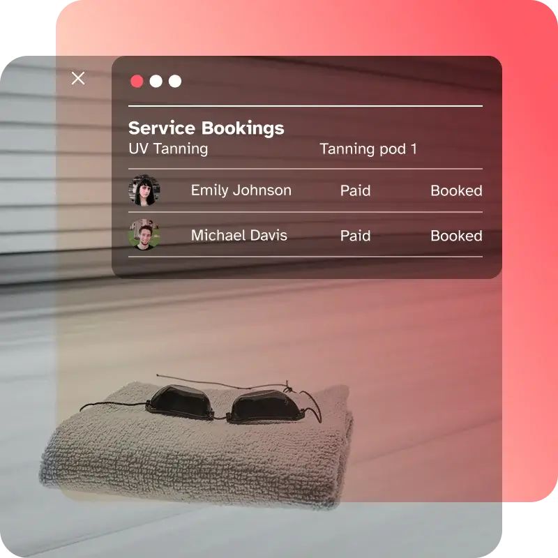 Tanning salon customer management software by Wellyx
