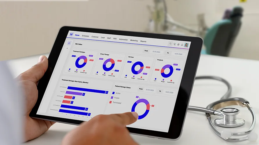 dashboard metrics for clinic owners