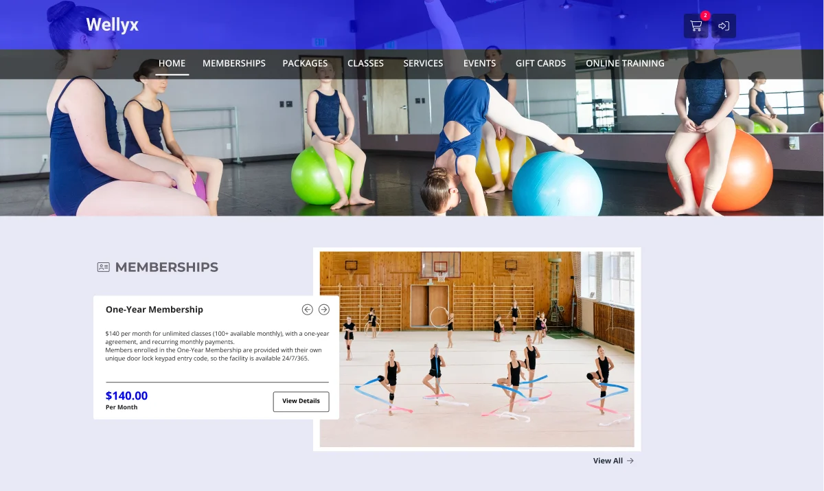 gymnastics Web Portal