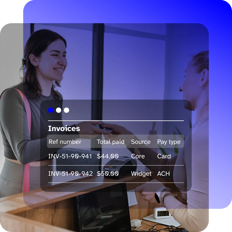 Payements and Invoices in member account