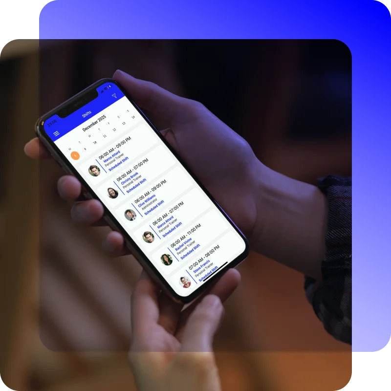 One scheduler to manage via wellyx staff app